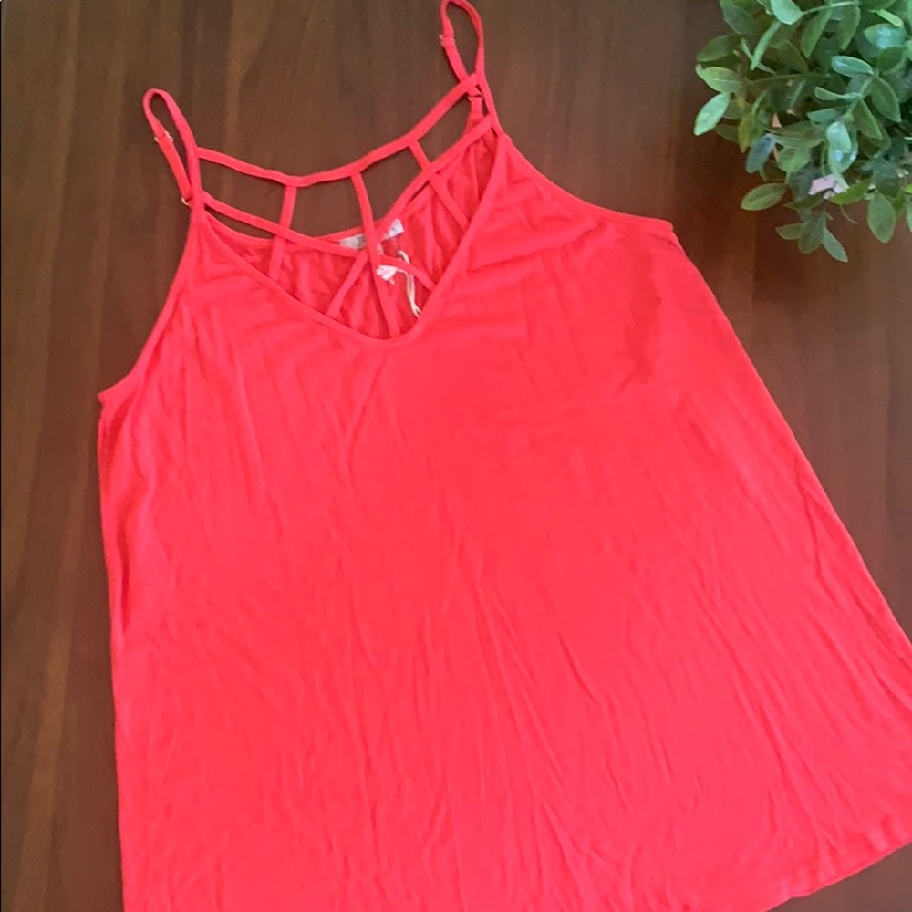 Strappy Coral Tank
